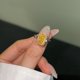 thumbnail image 2 of Anillo de Plata Esterlina 925 de 8x12 Mm Corte Radiante Amarillo Anillos de Boda Compromiso para Mujer CZ Hielo Triturado Anillo de Cóctel Llamativo Talla 5-9, 2 of 7