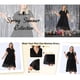thumbnail image 3 of Vestidos de Encaje Floral de Talla Grande para Mujer de Agnes Orinda, Doble Capa, Imitación de Envoltura, Cuello en V, Manga Corta, Fluidos, Cóctel, Midi, Línea A, 1X Negro, 3 of 8