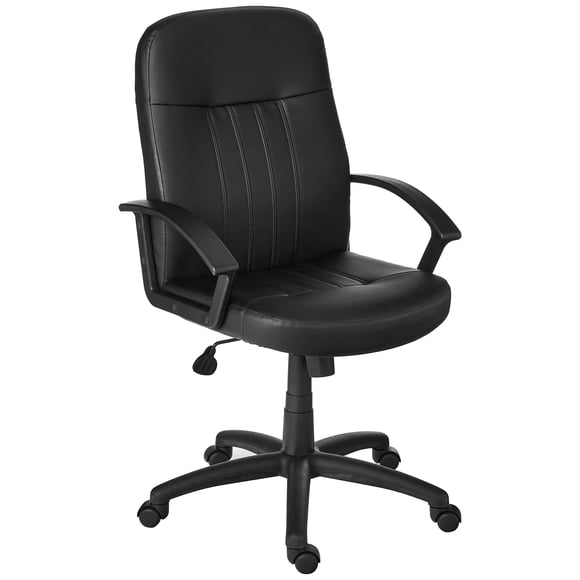 Silla Boss Office Products B8106 Executive de cuero negro