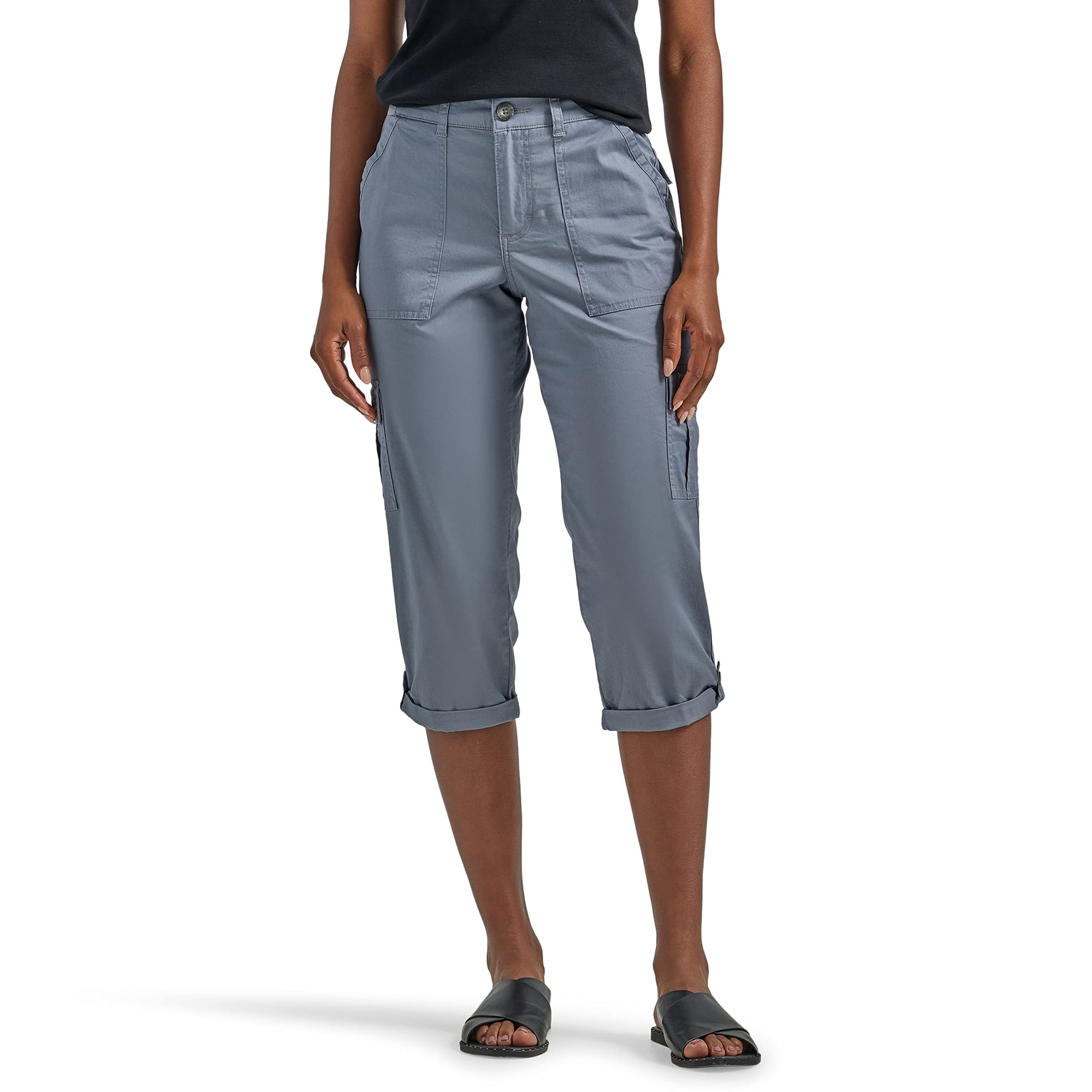 Pantalón Capri Lee Ultra Lux Comfort Con Tecnología Flex-to-go, Gris '14