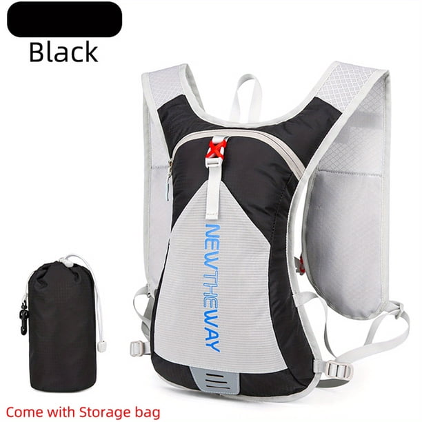 1pc Close-fitting Ultralight Breathable Outdoor Sports Backpack, Foldable Backpack, Suitable For Running Cycling Hiking Mountaineering, Anti-splashing Wear-resistant Backpack, Backpack Inside With Fix