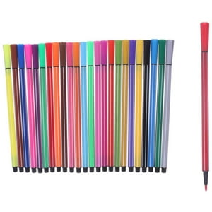 Genérico - Set De 24 Marcadores De Acuarela - Colores Vivos Y Efectos Artísticos