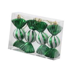 Bothyi - 4X Adornos Para Árbol De Navidad Decoraciones Colgantes De Dulces Navideños Para Año Nuevo Verde