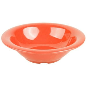 Imahe - Set De 6 Platos Naranjas Hondo Sopa 18 X 4 Cm