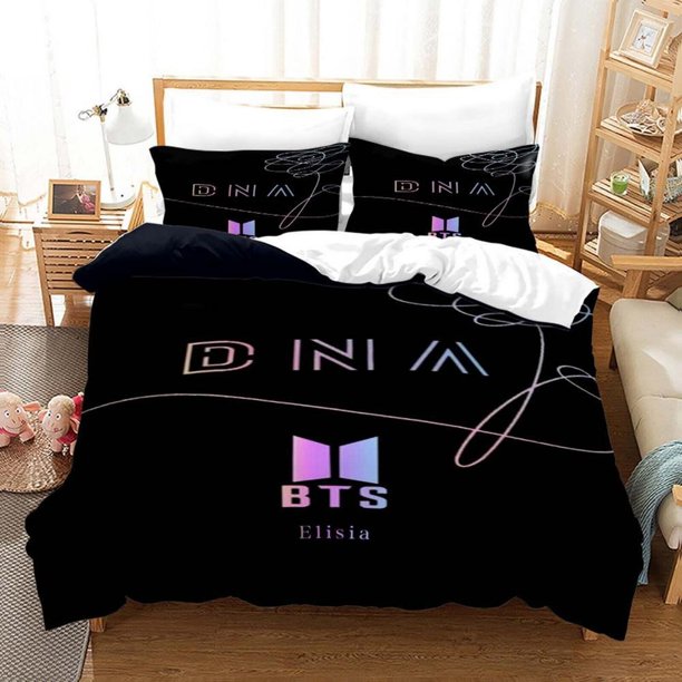 BTS Bangtan Boys3 Quilt Duvet Cover Set Home Textiles Bedding3-Piece Bedding Set