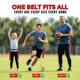 thumbnail image 2 of Conjunto de 10 Cinturones de Flag Football Trained – Rojo, 2 of 8