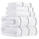 thumbnail image 1 of Juego de Toallas Lavish Home 6 piezas Blanco 54x27 cm, 1 of 9