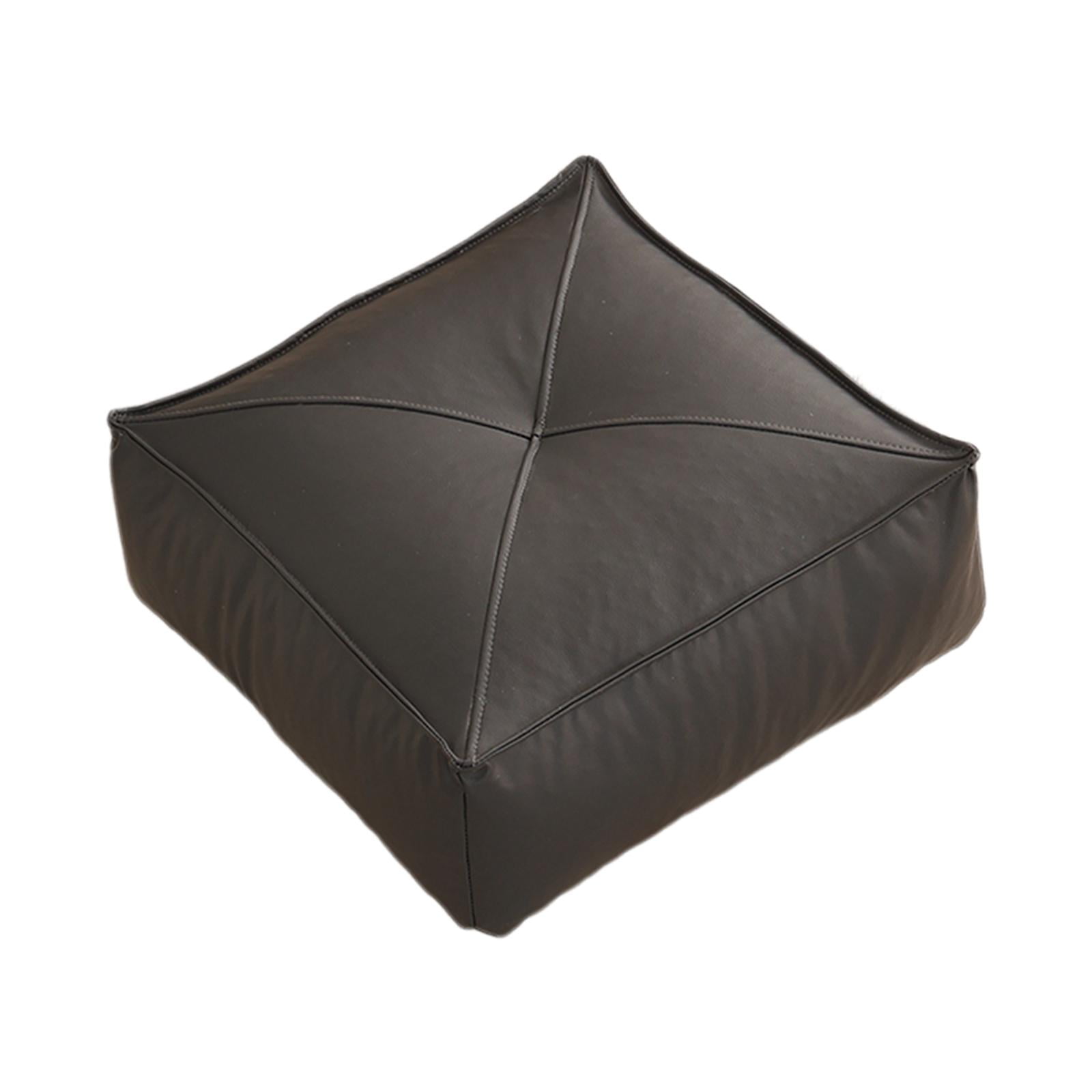 Bothyi - Cojín De Suelo Cuadrado Cojín De Patio Al Aire Libre Para Silla De Oficina Sala De Estar Hogar Negro