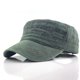 thumbnail image 1 of Xiao Hua Gorra Escolar Militar Estilo Militar Gorra de Béisbol Parte Superior Plana Lavada Primavera Verano retro Ala Baja Gorra Escolar Militar, 1 Pieza, Verde, 1 of 4