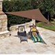 thumbnail image 2 of Bloque UV Shade Sail Coolaroo, 360 x 274 cm, triangular, color moca, 2 of 3