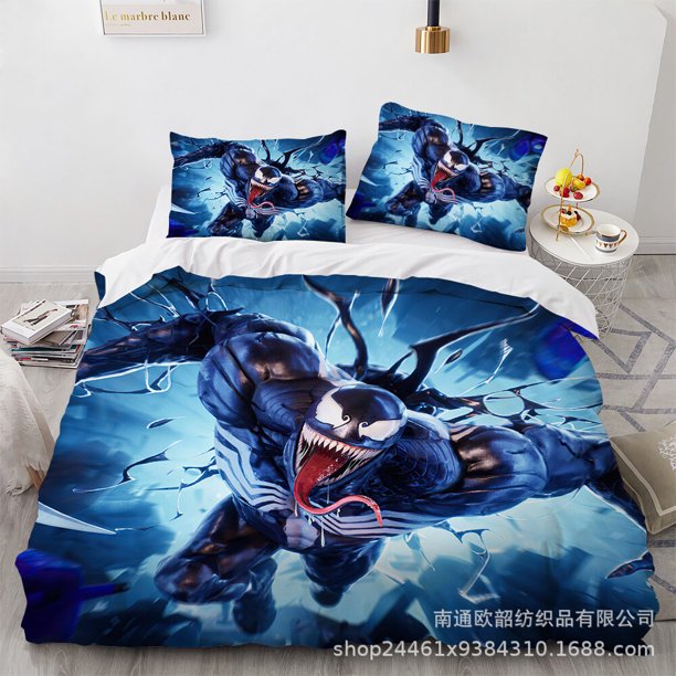 Venom Bedding Set Duvet/Comforte Cover Soft Pillowcases Twin Full3-Piece Bedding Set
