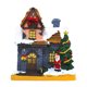 thumbnail image 3 of Escena De Navidad De Resina Snow House Light Up Village Decor Santa Claus Y Bell, 3 of 5