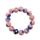 thumbnail image 1 of Pulsera con la bandera estadounidense de EE. UU., pulseras de cuentas para el Día de la Independencia, regalo patriótico del 4 de julio, pulsera roja, azul y blanca., 1 of 7