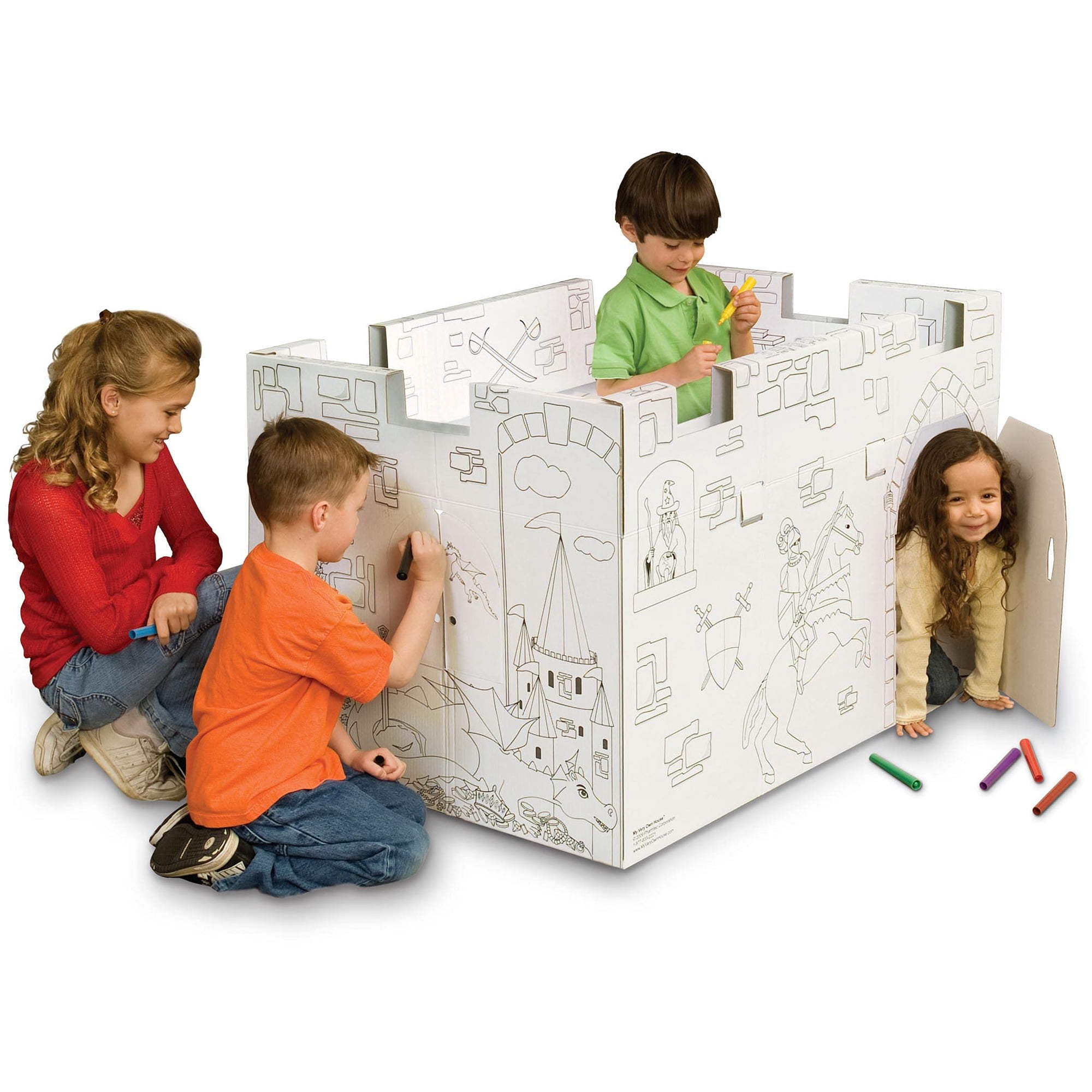 Playhouse My Very Own House Castle Para Colorear Con 8 Rotuladores