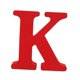 thumbnail image 1 of adornos de decoración de letras inglesas de madera roja para fiesta k, 1 of 5