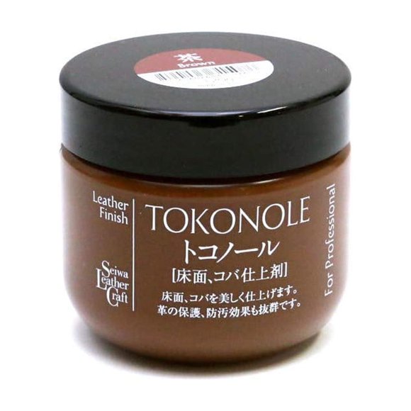 Goma de Pulido Seiwa Tokonole Marrón 120 g para Cuero