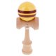 thumbnail image 3 of Kendama rayas madera bola coger juego juguete de madera de café amarillo, 3 of 3