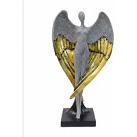 Genérico - Estatua Ángel Guardián Alado Escultura Decorativa Jhn