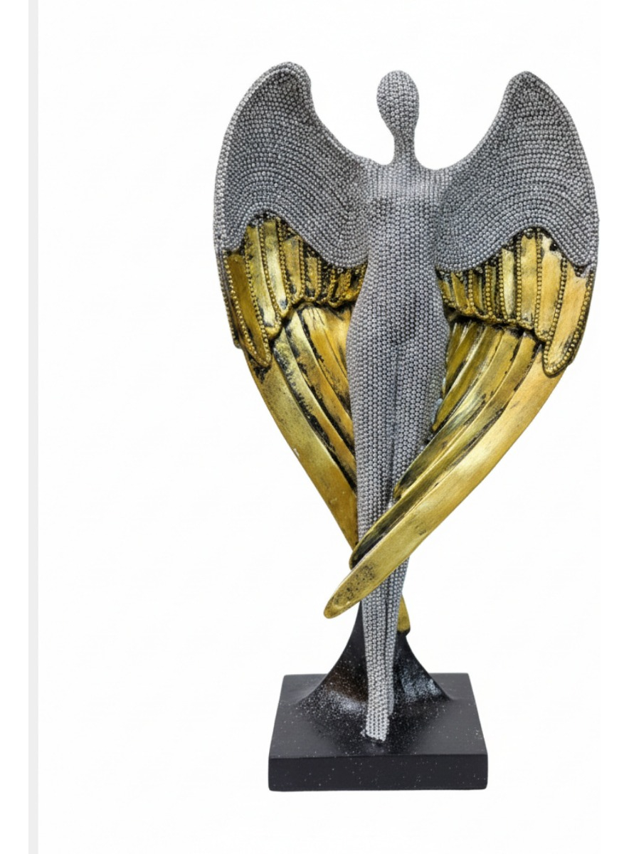 Genérico - Estatua Ángel Guardián Alado Escultura Decorativa Jhn