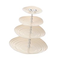 Magideal - Soporte Para Pasteles, Soporte Multifunción Para Pasteles, Soporte Para Magdalenas De 4 Niveles Para Baby Shower, Fiestas De Celebración De Año Nuevo