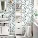 thumbnail image 2 of Papel pintado Erfoni Green Leaf Peel and Stick para baño, 2 of 9