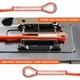 thumbnail image 3 of Arnés de cuerda de escalada Paracord multifuncional de polipropileno de 8 mm con hebillas de mosquetón naranja, 3 of 5