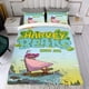 thumbnail image 4 of Harvey Beaks Conjunto de sábanas temático, trío de piezas, cómodo y amigable con la piel, diseño único, regalo de decoración para el hogar para familiares, amigos y fans,135cm *200cm, 4 of 6