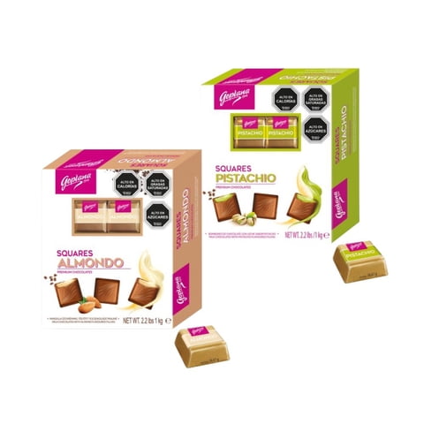 Goplana - Pack Chocolate Bombón Pistacho 1Kg + 1 Almendra 1Kg