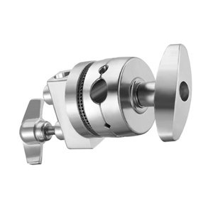 Magideal - Cabezal De Agarre Para Soporte De Luz, Adaptador De Montaje, Aleación De Aluminio Para Soporte De Luz, Soporte C, Cabezal De Agarre Para Estudio De Argén