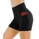 thumbnail image 4 of Pantalones Cortos De Yoga Tummy Control Para Mujer Color Negro, 4 of 7