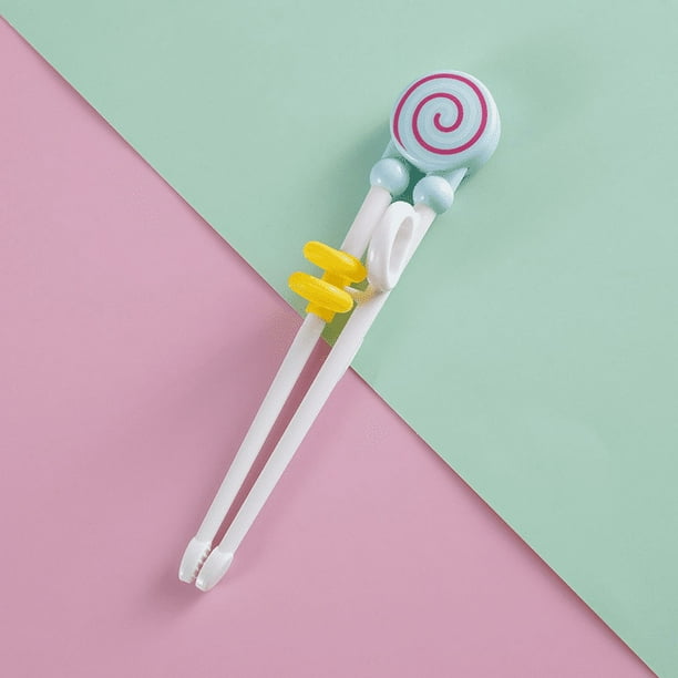 1pair PP Chopsticks, Cute Donut Lollipop Cartoon Design Plastic Training Chopsticks For Beginners, Chopstick Trainer/Helper