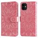 thumbnail image 5 of Funda tipo cartera FOXDOCK para iPhone 11 , diseño girasol en relieve, cuero PU, cierre magnético, soporte y tarjetero, 5 of 5