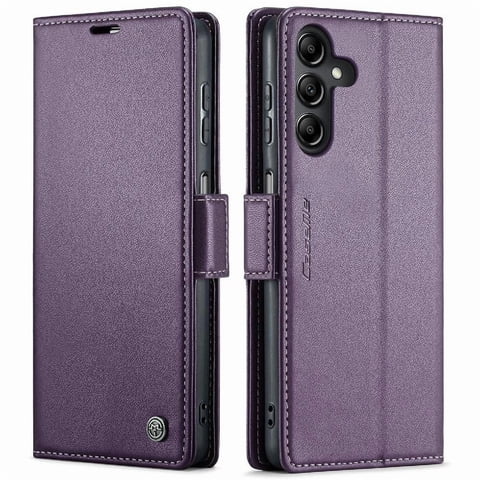 Caseme Tipo Cartera Samsung Galaxy A14 4G/5G Con Cierre Magnético, Rfid, Tarjetero, Soporte, Carga Inalámbrica