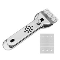 Magideal - Rascador Multiusos, Raspador De Vidrio Y Azulejos, Multifuncional Con Cuchilla, Raspador De Pintura, Raspador De Vidrio, Para Quitar Puertas, Azulejos