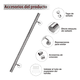thumbnail image 3 of Pasamanos inox escaleras 2 m con soportes, empalmable #2, 3 of 3