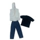thumbnail image 2 of 3 Piezas 1/6 Escala Hombres Figura Sin Mangas Con Capucha Camisa Pantalones Para 12 Pulgadas Accs Sudadera Con Capucha Blanca, 2 of 2