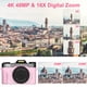 thumbnail image 2 of Cámara digital VETEK 4K 48MP Vlogging 16X Zoom 32GB 2 baterías, 2 of 7