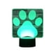 thumbnail image 1 of Lampara Ilusion 3d Huella Perro De 7 Colores Base Touch, 1 of 7
