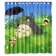 thumbnail image 1 of Cortina de ducha de Anime Mi Vecino Totoro, juego de cortinas de baño con ganchos, tamaño 66 x 72 pulgadas, 1 of 3