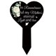 thumbnail image 1 of Placa conmemorativa Lápida de cementerio Poste de jardín conmemorativo negro Patio al aire libre Cementerio de simpatía Decoración de cementerio impermeable, corazón, 1 of 5