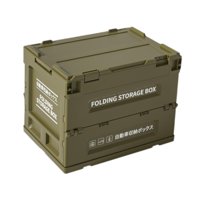 Ioensy - Contenedor De Almacenamiento Con Tapa Plegable Para Acampar, Organizador De Armario Liviano Para Dormitorio, Color Verde, 26 X 36 X 28 Cm