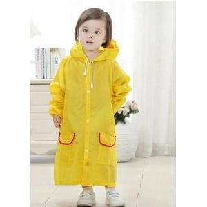 Génerico - Poncho Impermeable Para Niños Amarillo