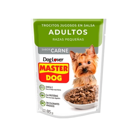 Sobres De Alimento Húmedo Master Dog Razas Pequeñas 20 Un.