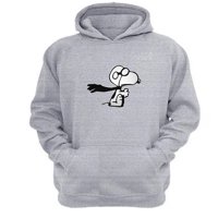 Genérico - Polerón Canguro Snoopy Gris Claro Talla Xs Unisex