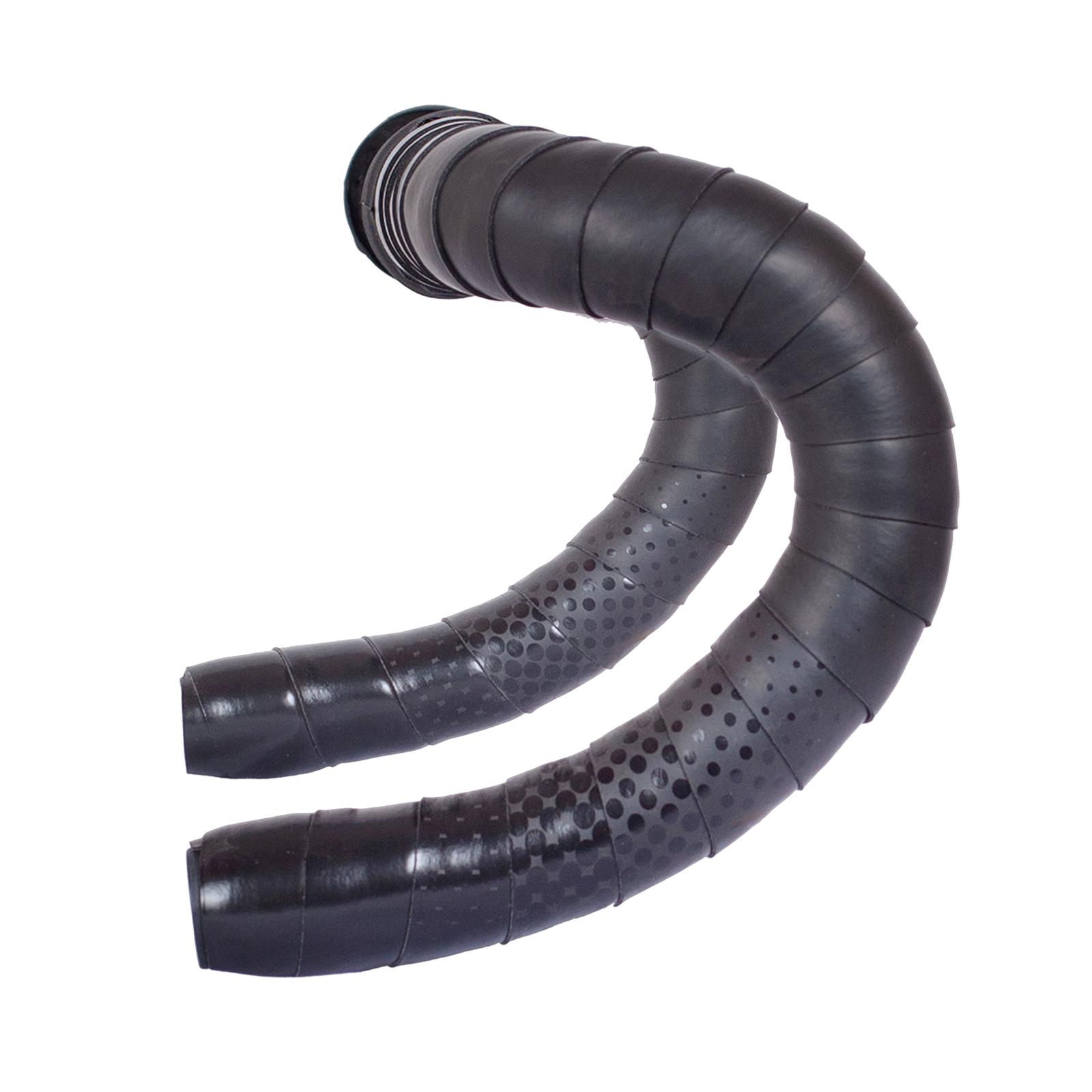 Magideal - Cintas Blandas Para Manillar De , 2 Uds., Agujeros Transpirables, Antivibración Tapones Para Extremos De Barra, Cinta Para Barra De , Negro