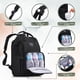 thumbnail image 2 of Mochila Pañalera KiddyCare Impermeable Gris Oscuro, 2 of 9