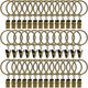 thumbnail image 1 of Anillas para cortinas con clips AMZSEVEN, paquete de 40 unidades, 3,2 cm de diámetro interior, 1 of 8