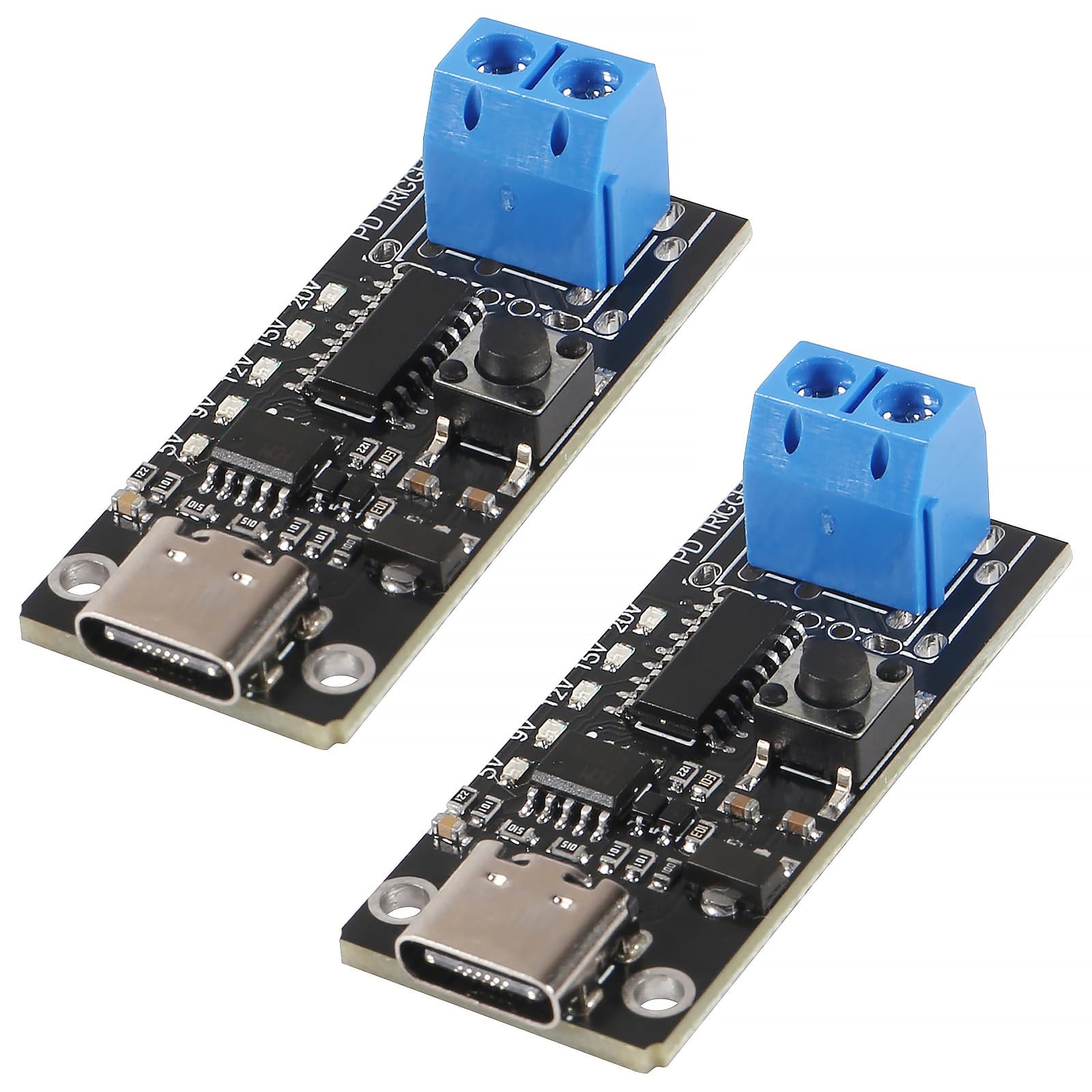 Módulo De Activación De Alimentación Aitrip 100w 5a Usb-c Pd Qc 5v-20v X2