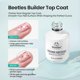 thumbnail image 5 of Gel de uñas Beetles – 2 piezas de 15 ml: base y capa superior, 5 of 7