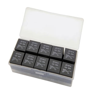 Magideal - Relé De Coche A Prueba De Polvo 10X 5 Pines 40A 30A Para Camión Automotriz Marino